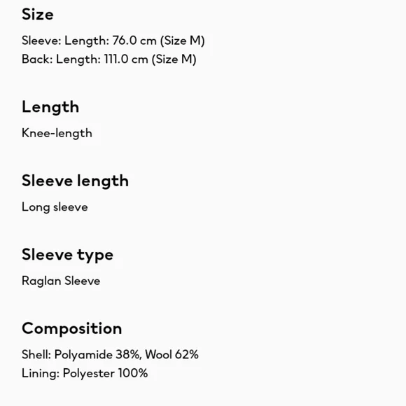 ⛔SOLD⛔🆕️ NWT H&M Wool Blend Coat in 'Brown' - Picture 10 of 16